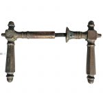 Türdrücker Kastenschloss antik Würfel alt polygon 15.7mm 8er Vk