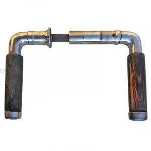 Türdrücker Kastenschloss alt Bauhaus Stahl Ebenholz 8er Vk