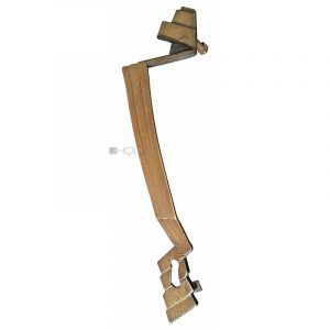 Stoßgriff alt Messing Art Deco Avantgarde Türgriff 29cm