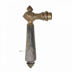 Prächtiger Türdrücker antik Würfel alt Türklinke 17.4mm 9er Vk