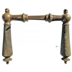 Türdrücker antik Kugel Messing Horn alt 17.2mm 9er Vk