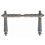 Türdrücker antik Würfel alt Messing Türklinken 15mm 8er Vk