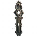 Langschild antik Alu patiniert alt Haustür 22mm 87