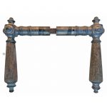 Türdrücker antik Würfel Zink alt Türklinken 15.7mm 8er Vk