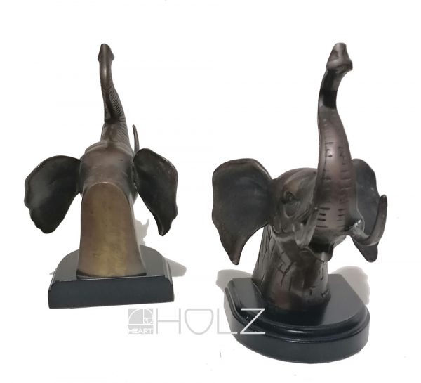 Buchstützen Bronze Art Deco Elefant Regal Stützen
