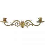 Bronze Klavier Kerzenhalter antik feuervergoldet alt Kerzenleuchter 42.5cm