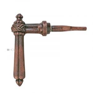 Türdrücker groß antik Flecht Eisen Türklinke alt 24mm 8er Vk