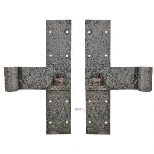Kreuzband Paar groß alt geschmiedet Torband Türband 27cm