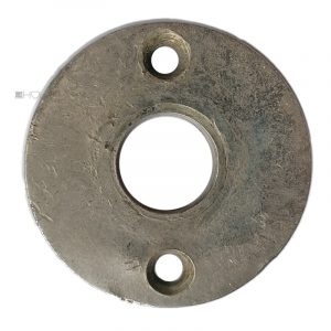 Drückerrosette Tür Bauhaus rund Türdrücker Messing vernickelt 48x16.2mm