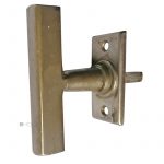 Fensterolive Bauhaus alt Fenstergriff 1920er alt vernickelt 85/56/43