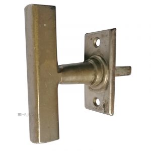Fensterolive Bauhaus alt Fenstergriff 1920er alt vernickelt 85/56/43
