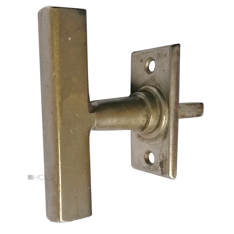 Fensterolive Bauhaus alt Fenstergriff 1920er alt vernickelt 85/56/43