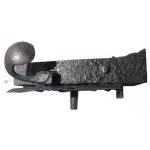 Kastenschloss antik Knebeldrücker alt geschmiedet Tür rechts alt Barock 77/8.5/66