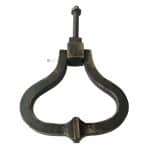 Türklopfer antik Klopfring Stahl Türgriff 11.5cm