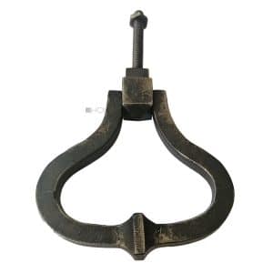 Türklopfer antik Klopfring Stahl Türgriff 11.5cm