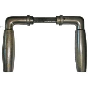 Türdrücker Bauhaus Messing vernickelt Türklinken Tonne 16.2mm 9er Vk