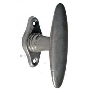 Fensterolive 1920er Eisen Fenstergriff alt oval 82/45/43