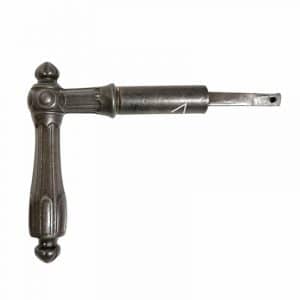 Türdrücker antik Eisen Kreis alt Türklinke Gründerzeit 17.4 mm 8er Vk