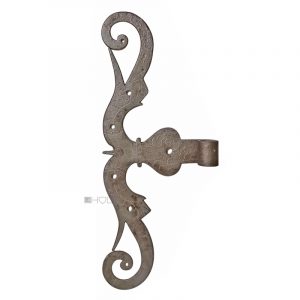 S-Band antik alt geschmiedet Türband ziseliert Eisen 36cm 15er Dorn