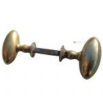 Türknauf Garnitur antik Eigriff Messing Biedermeier alt 7er Vk