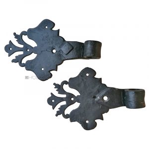 Schippenbänder antik geschmiedet schwarz alt Türbänder 18er 13cm
