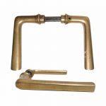 Türdrücker antik Jugendstil Avantgarde Messing Türklinken 9er Vk