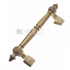 Stoßgriff antik Türgriff Messing Prunk Gründerzeit Repro 27cm