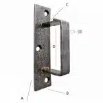 Kastenschloss Schlossfalle Riegelfalle antik Tür alt Schloss