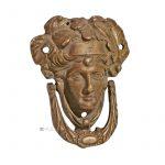 Minerva Türklopfer antik Bronze Büste Grande Madeleine alt 9cm