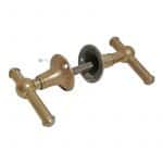 Türdrückergarnitur antik Biedermeier alt Kugel 8er Vk