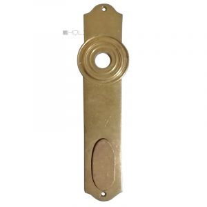 Langschild antik Biedermeier alt Türdrücker 15.5mm 85