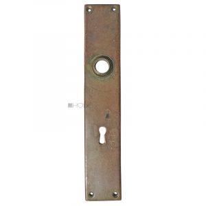 Langschild alt Bauhaus groß Türdrücker Rotguss Türklinke 17.6mm 83