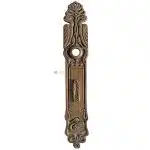 Langschild Jugendstil groß floral alt Vogel 16.3mm 78