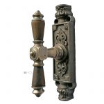 Basküle antik Fenstergetriebe alt Blatt Fensterolive Würfel vernickelt