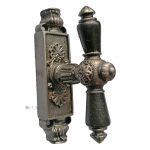 Basküle antik Fenstergetriebe Eisen neo barock alt Fensterolive Blüte Stern