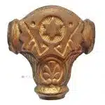 Leitungsführung antik Messing alt Verteiler Lampe etc.