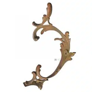 Möbelbeschlag antik barock alt Rocaille Bronze 13cm