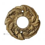 Drückerrosette antik Bronze feuervergoldet Türklinke Rosette 14.2 mm