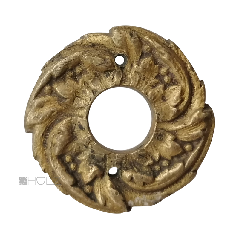 Drückerrosette antik Bronze feuervergoldet Türklinke Rosette 14.2 mm