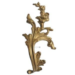 Möbel Bronze Beschlag vergoldet rechts antik Ranke alt 16.5cm