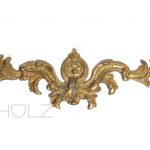 Bronze Beschlag antik feuervergoldet barockes Blattwerk Möbel alt 18 cm