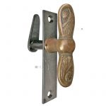 Fenster Halbgriff Jugendstil Pinie Zapfen floral alt Fenstergriff Einreiber 23mm