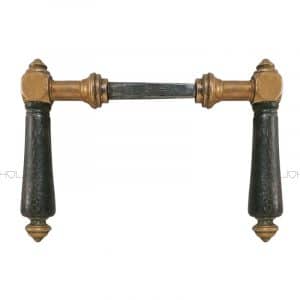 Türdrücker antik Würfel Ebenholz alt 8er Vk