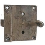 Tür Zugriegel Knopfriegel alt rechts Bodenschloss 82mm