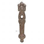 Jugendstil Langschild alt floral Türdrücker 16.4mm 78