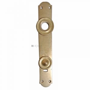 Langschild Biedermeier alt antik rund Türdrücker 17.1mm 87
