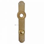Langschild Biedermeier alt antik rund Türdrücker 16.2mm