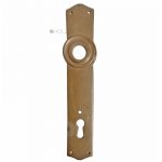 Langschild antik Biedermeier alt Türdrücker 18.6mm 96