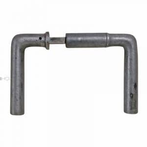 Türdrücker Kastenschloss Bauhaus alt 1920er Eisen 18.6mm 8er Vk