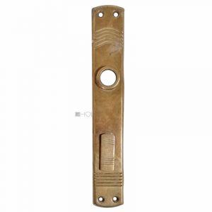 Langschild Jugendstil halbrund Streifen alt 36x227-17.1x80